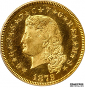 1879年极为罕见的4美元金币可以卖到200克