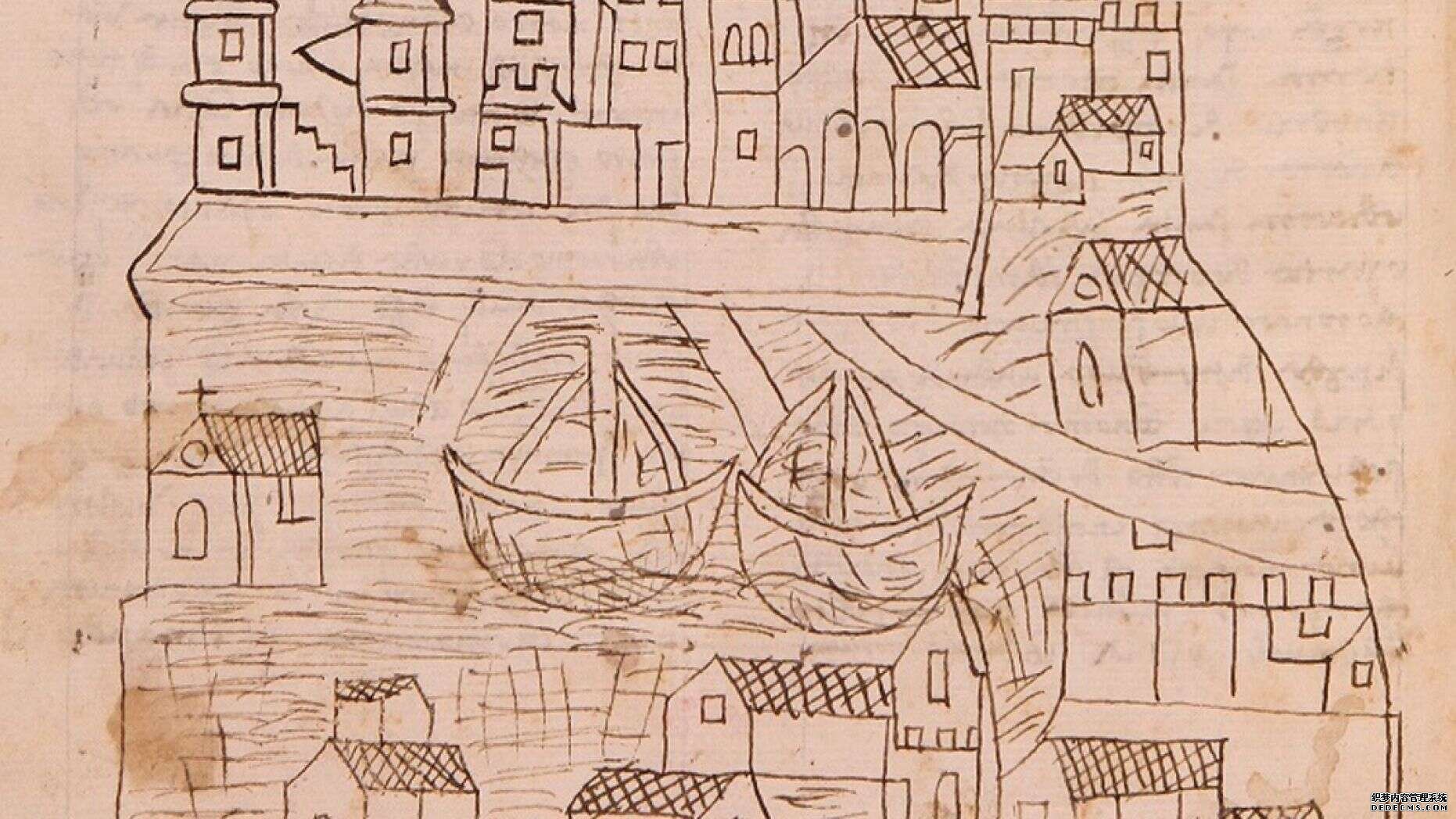 杏3沐鸣平台,研究人员称，14世纪的“意大利漫游者”创作了威尼斯的第一张草图