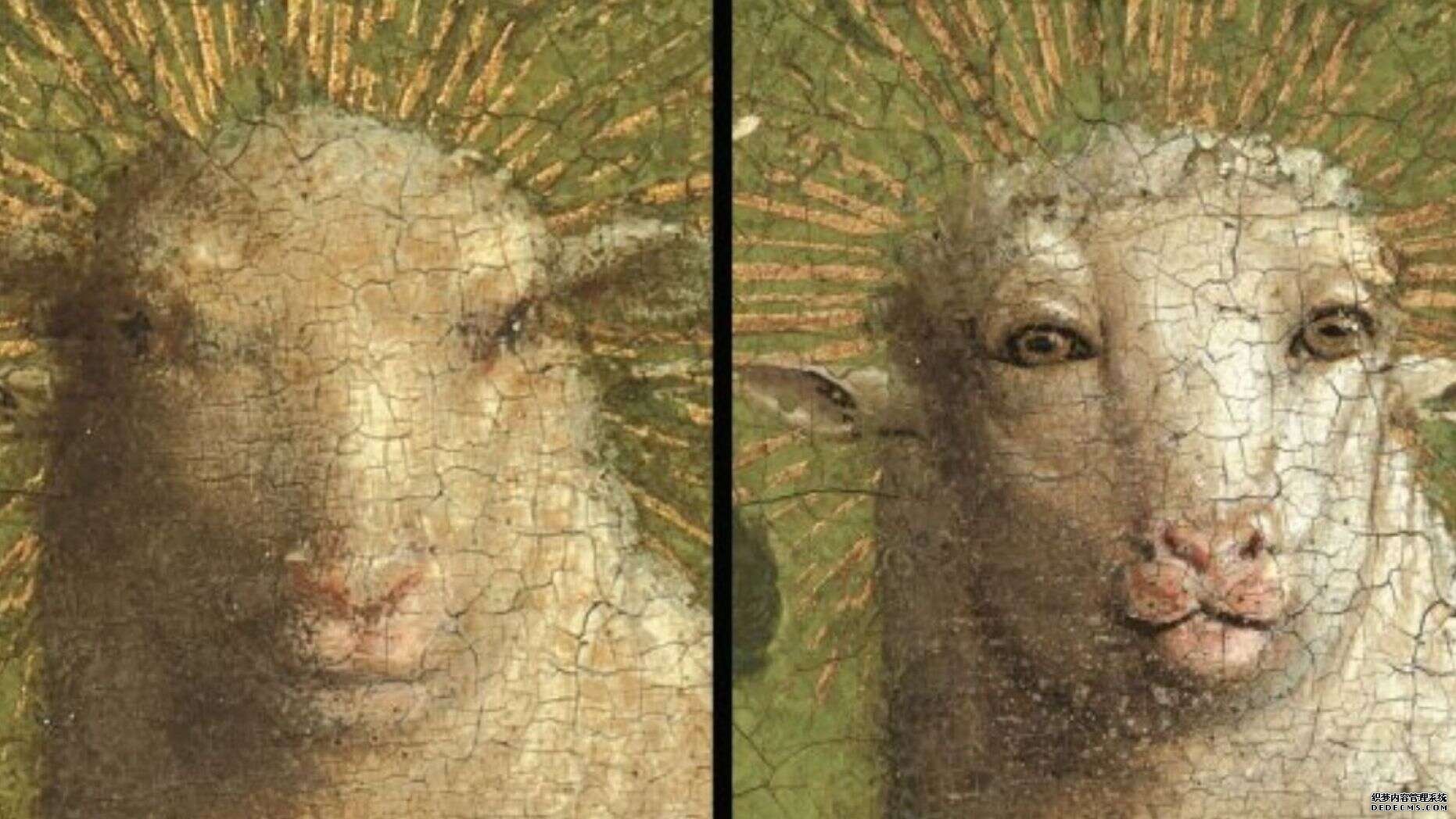 杏3沐鸣平台,根特祭坛上上帝的羔羊“惊人的人形”的脸震惊了艺术世界
