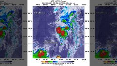 马可和劳拉用NASA杏3沐鸣平台卫星拍摄的热带风暴图片