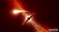 天文学家观察到一个黑洞在太空深处摧毁一颗恒星